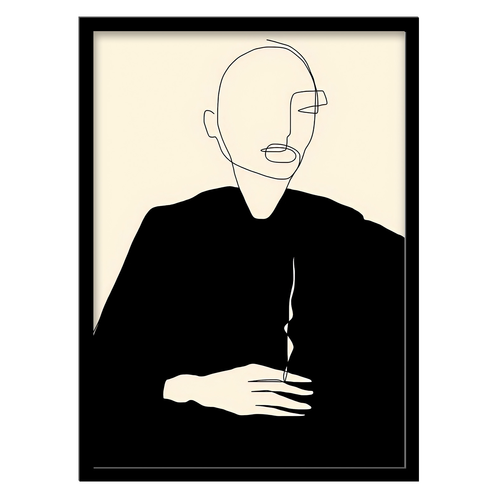 تابلو فورنیمو مدل فیگوراتیو لاین آرت مدرن و مینیمال کد 027B