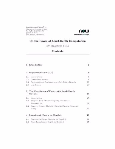 خرید و دانلود نسخه کامل کتاب On the Power of Small-Depth Computation (Foundations and Trends in Theoretical Computer Science)