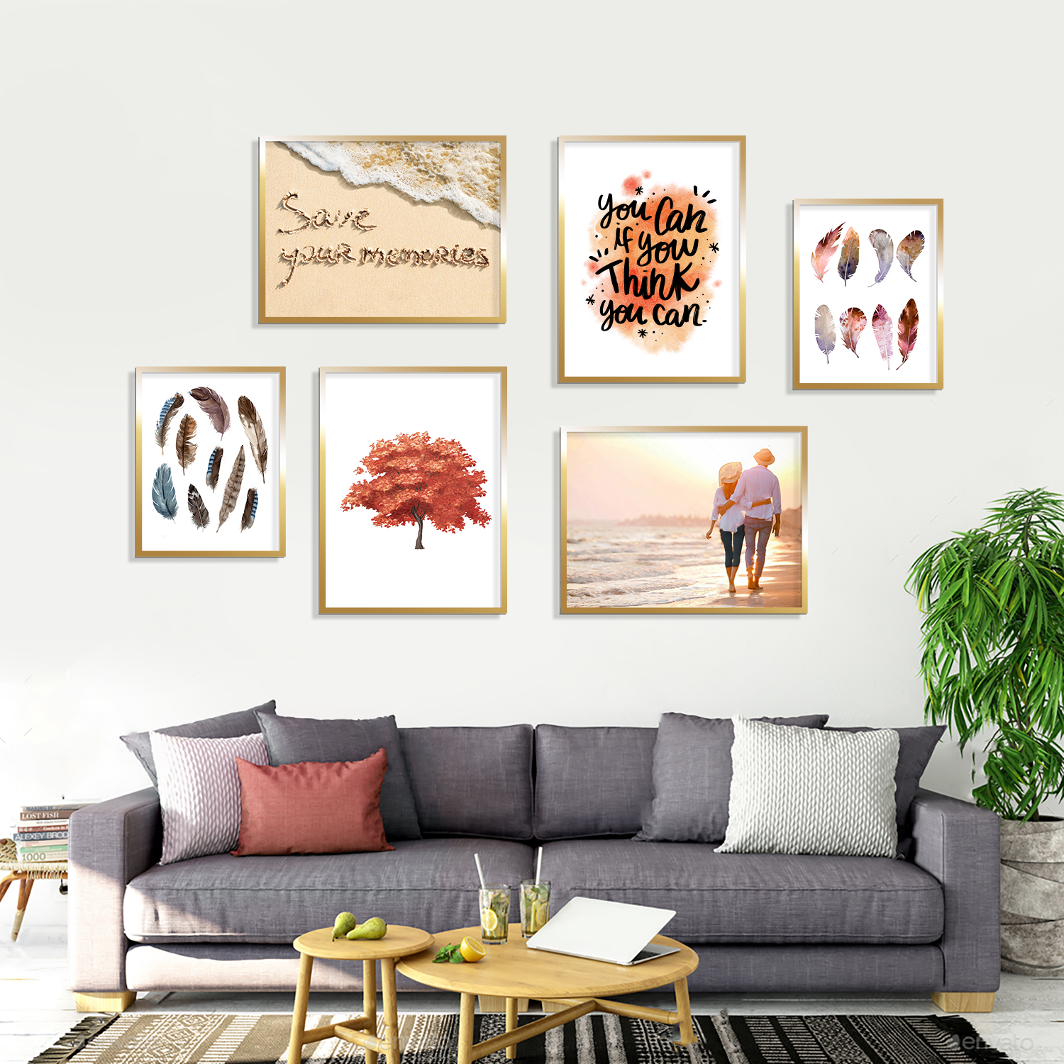 تابلو مدل Maha-HW607 مجموعه 6 عددی