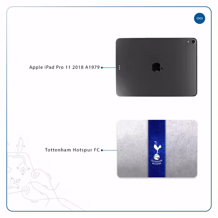 برچسب پوششی ماهوت مدل Tottenham Hotspur FC مناسب برای تبلت اپل iPad Pro 11 2018 A1979