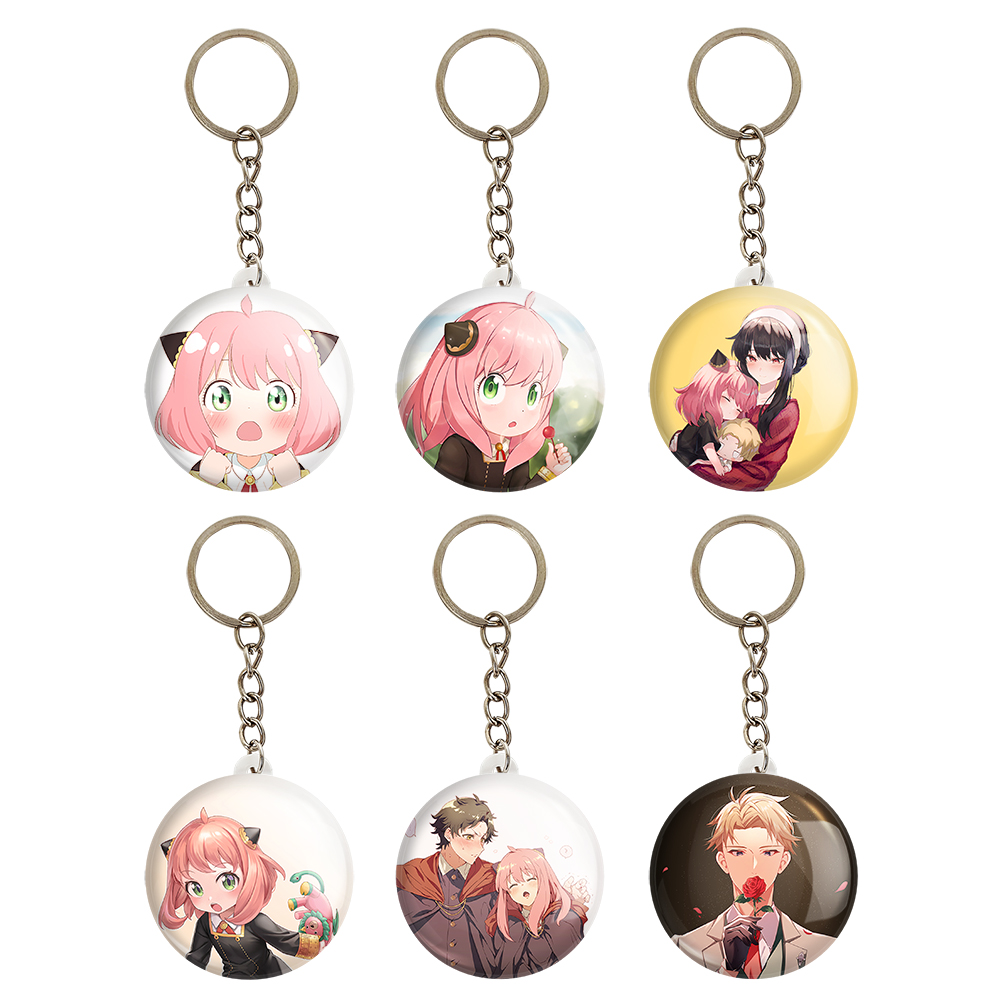 جاکلیدی خندالو مدل انیمه اسپای ایکس فمیلی کد 973A مجموعه 6 عددی