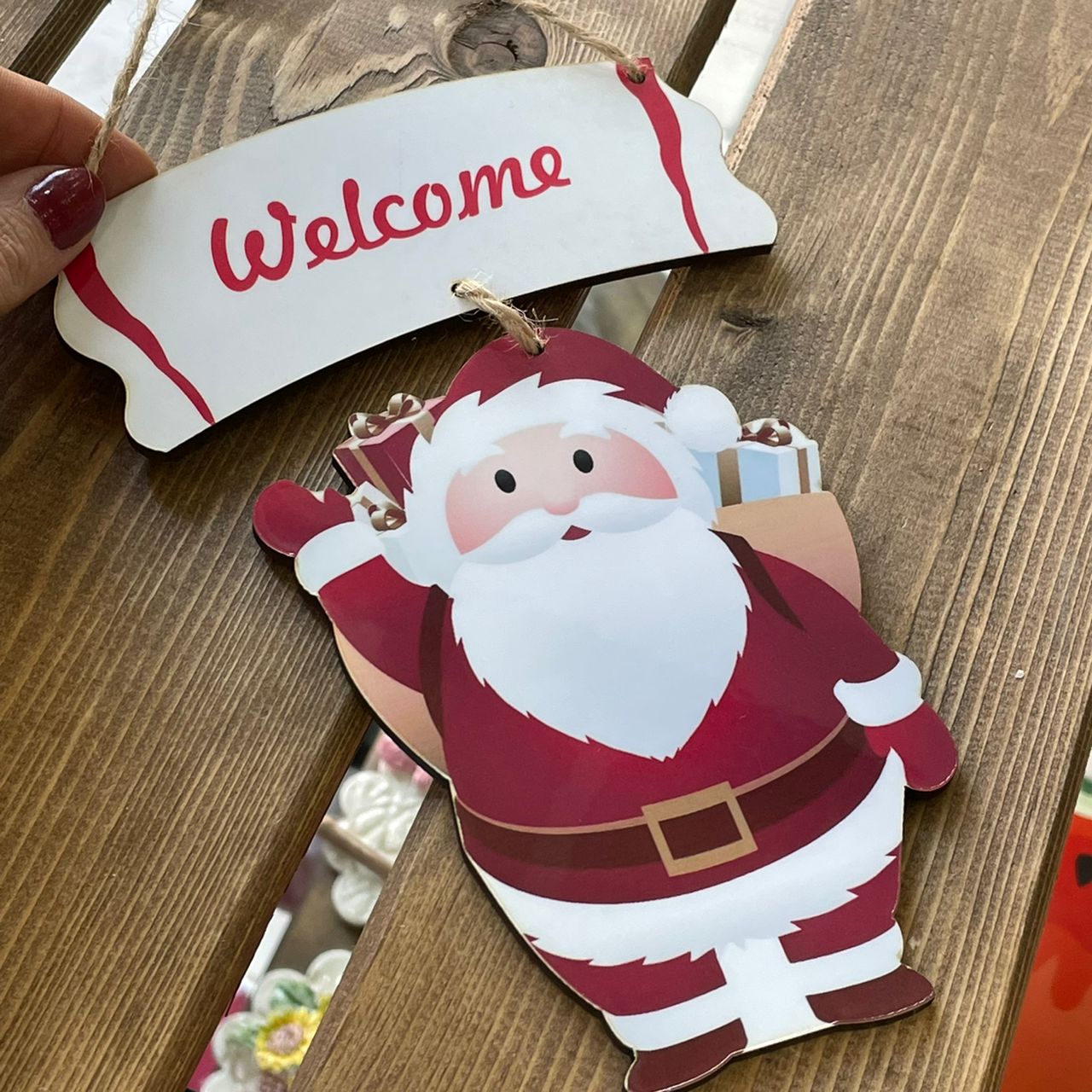 آویز تزیینی مدل بابانوئل کد 02