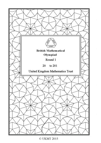 خرید و دانلود نسخه کامل کتاب British Mathematical Olympiad Round 1 2011-2014