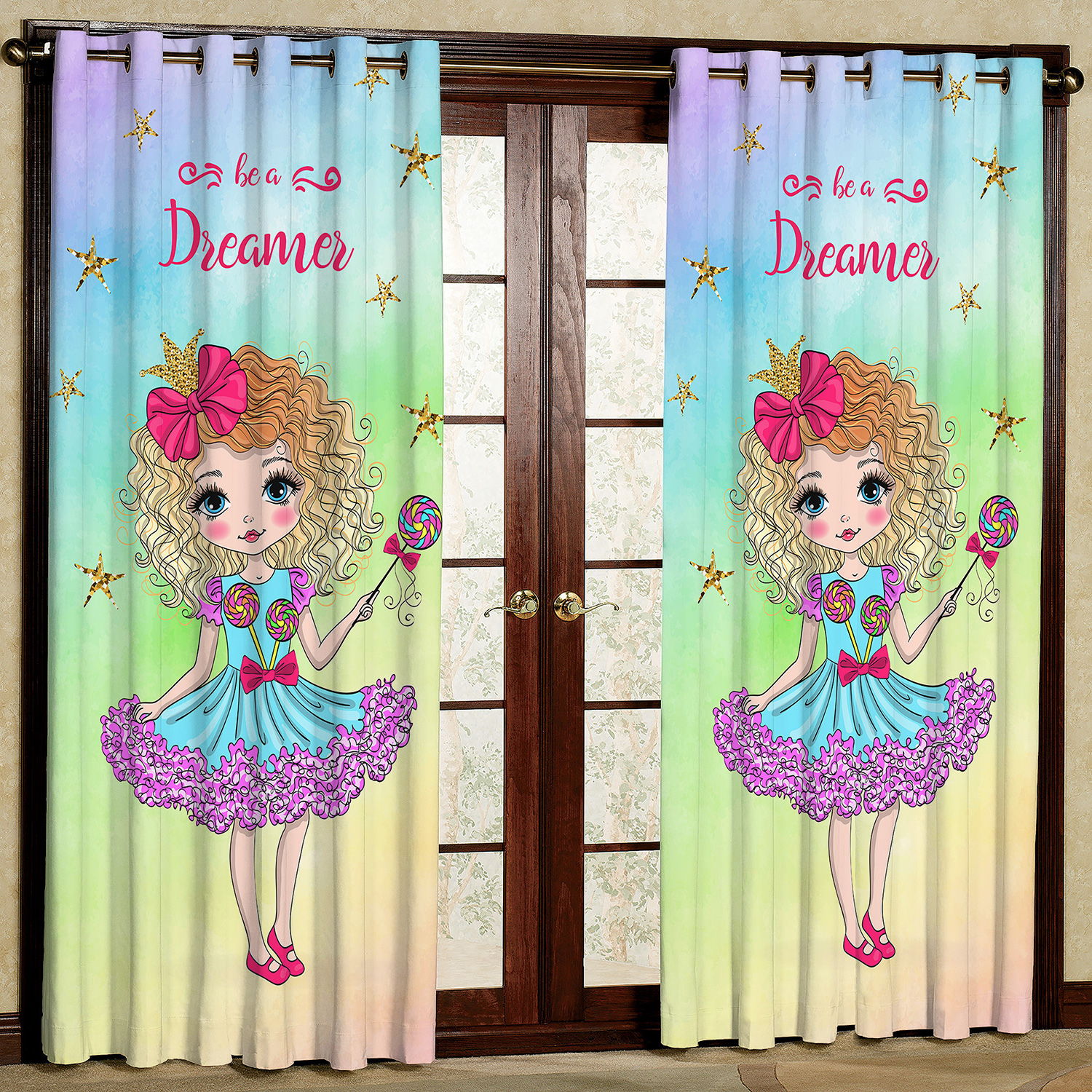 پرده مدل دختر مخمل پانچی کد 4112 سایز 200x140 سانتی متر