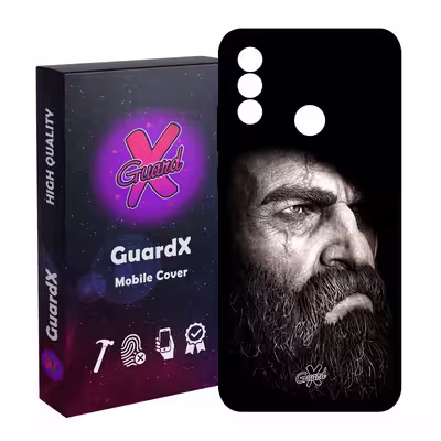 کاور گارد ایکس طرح God of War مدل Glass10100 مناسب برای گوشی موبایل هوآوی P Smart 2020