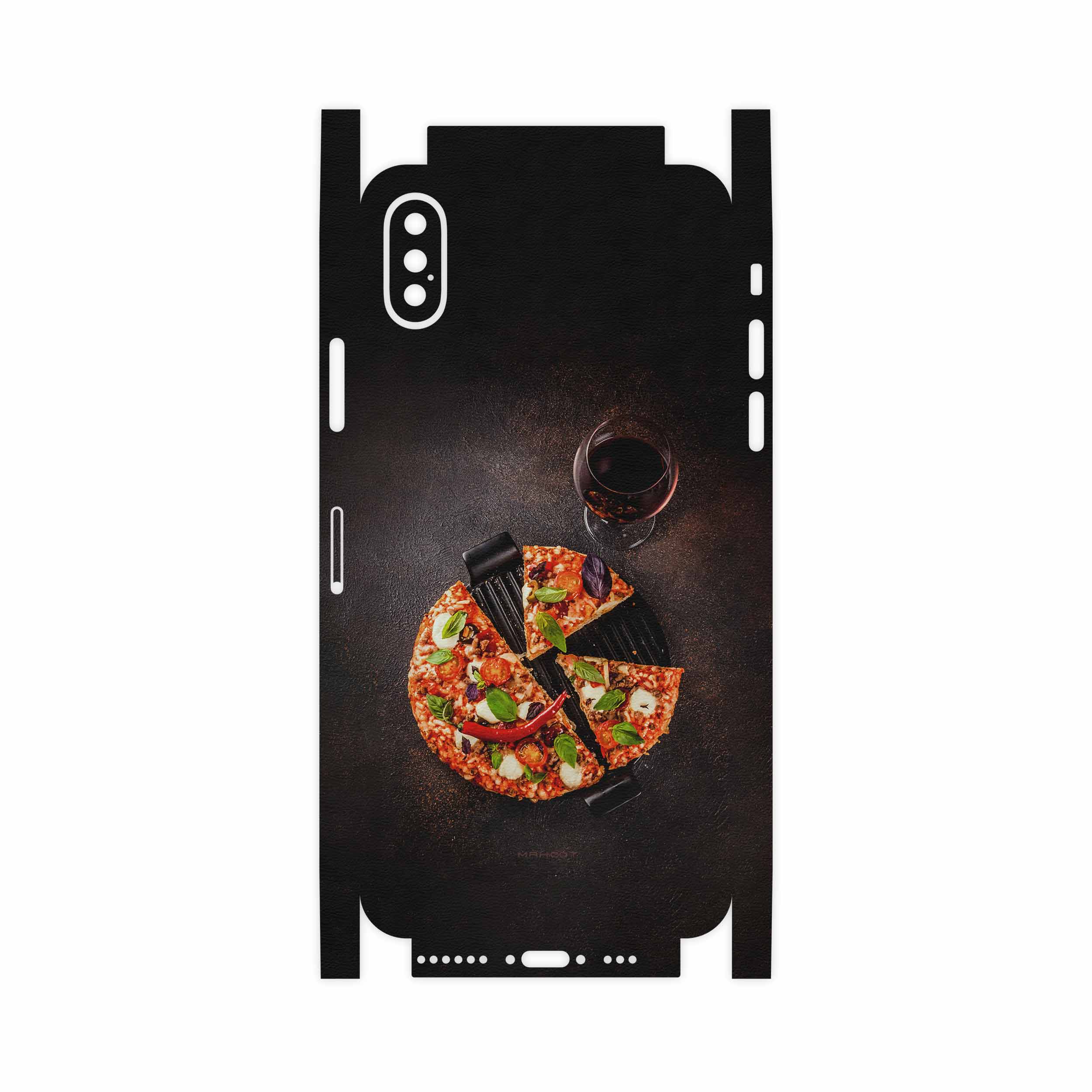 برچسب پوششی ماهوت مدل Pizza-FullSkin مناسب برای گوشی موبایل اپل iPhone XS
