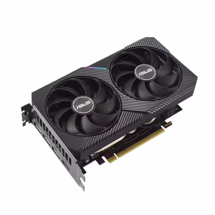 کارت گرافیک Asus مدل DUAL GeForce RTX™ 3060 Ti V2 MINI 8GB DDR6َAsus DUAL GeForce RTX™ 3060 Ti V2 MINI 8GB
