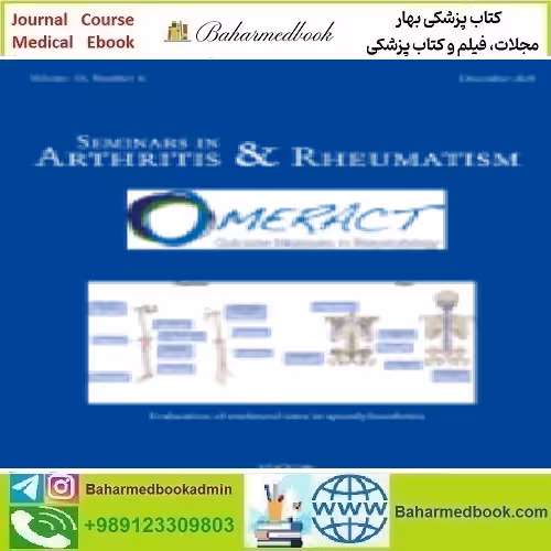 Seminars in Arthritis and Rheumatism Volume 51 Issue 1 to 6 2021