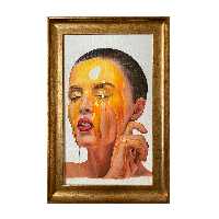 تابلو نقاشی رنگ و روغن طرح چهره کد 200