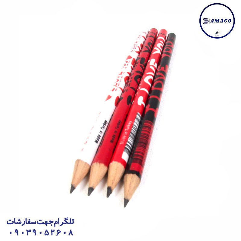 مداد مشکی چوب سفید آدل