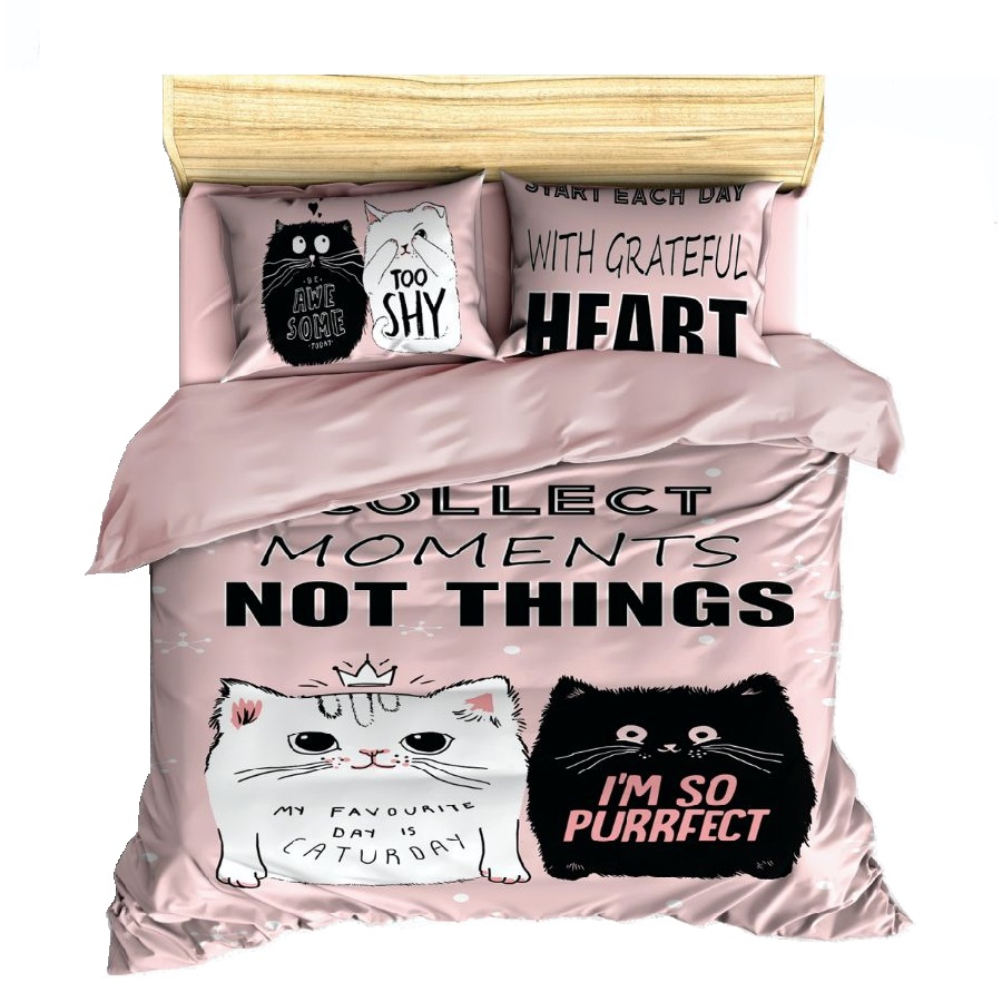 سرویس روتختی مدل دو گربه یک نفره 5 تکه