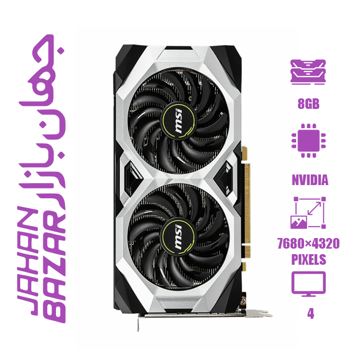 کارت گرافیک استوک ام اس ای GeForce RTX 2060 SUPER VENTUS OC ظرفیت 8 گیگابایت