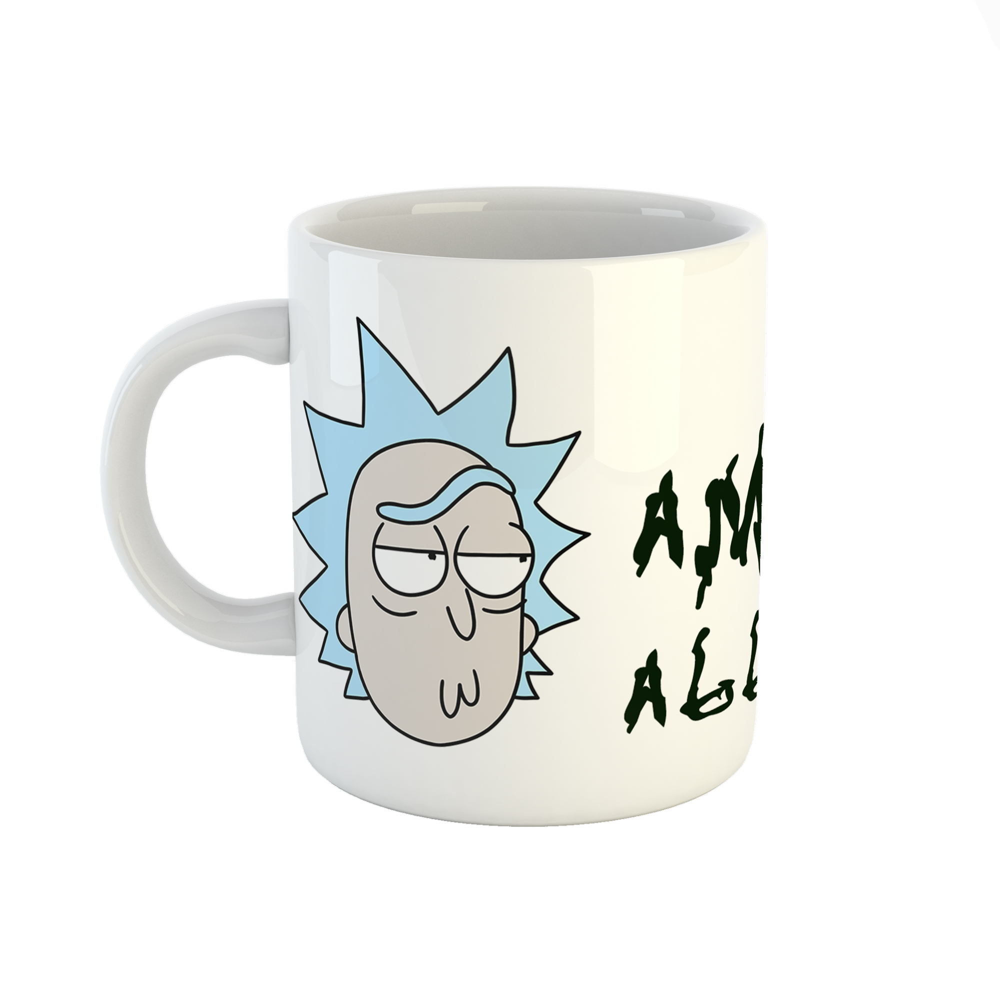 ماگ طرح اسم امیرعباس مدل rick and morty کد 848