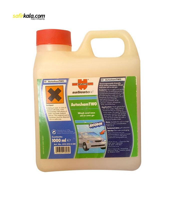 شامپو کارواش خودرو وورث مدل 8930100 حجم 1 لیتر