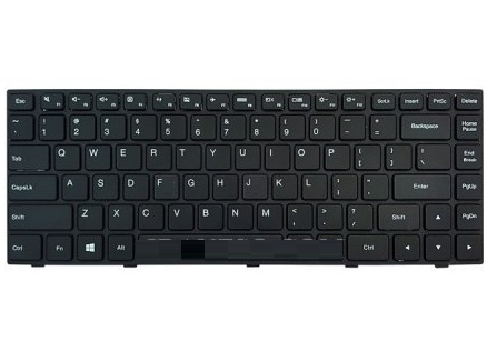 کیبورد لپ تاپ لنوو مدل IdeaPad 100S 14IBD مشکی بافریم