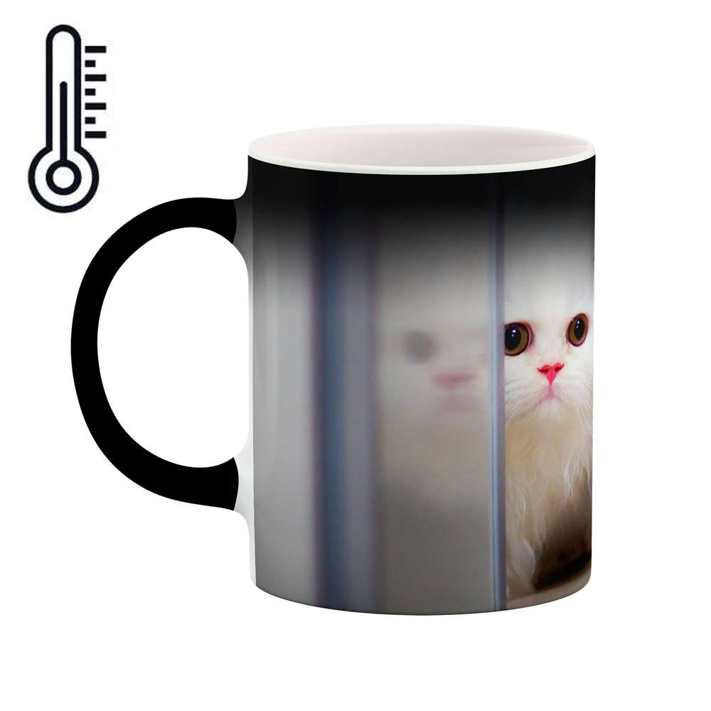 ماگ حرارتی طرح گربه مدل mgph10881