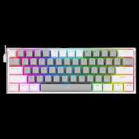 مشخصات قیمت و خرید کيبورد گیمینگ ردراگون مدل Redragon Fizz K617 رنگ طوسی سفید