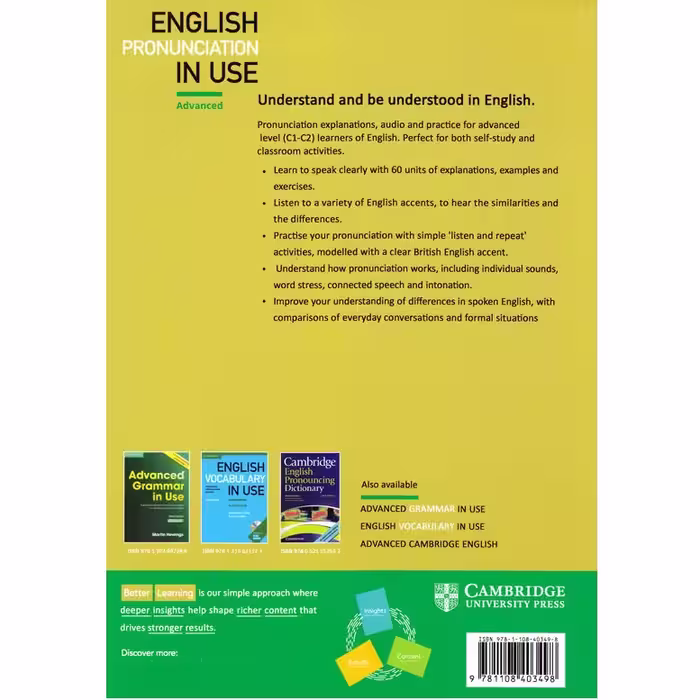 کتاب English Pronunciation In Use Intermediate Second Edition اثر Mark Hancock انتشارات کمبریج
