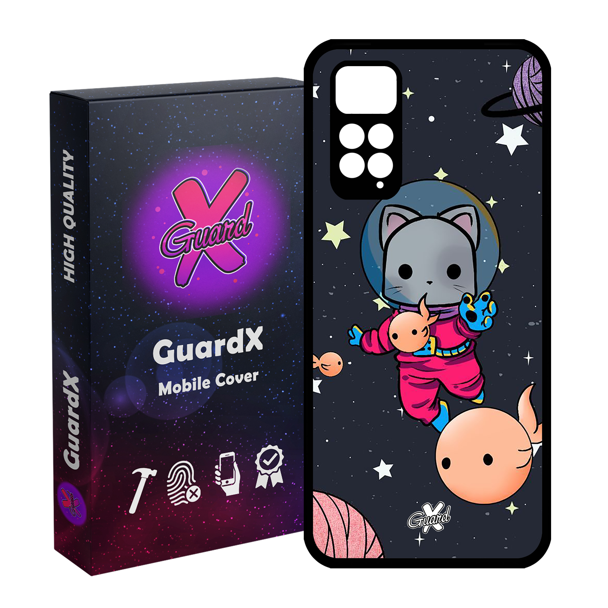 کاور گارد ایکس طرح Cat مدل Glass10044 مناسب برای گوشی موبایل شیائومی Redmi Note 11S/ Note 11 4G