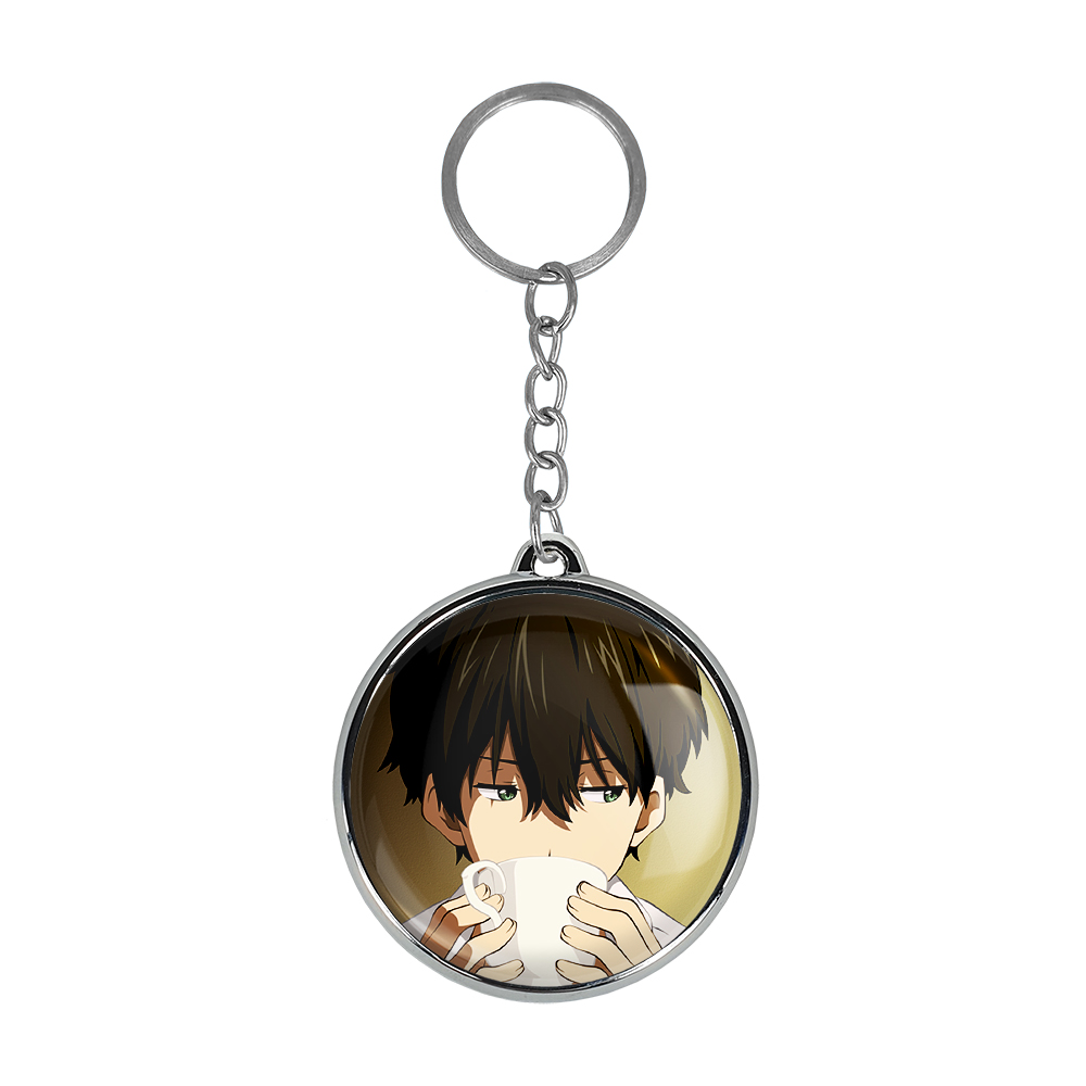 جاکلیدی خندالو طرح اورکی و چیتاندا انیمه هیوکا Hyouka مدل دوطرفه کد 1707717078