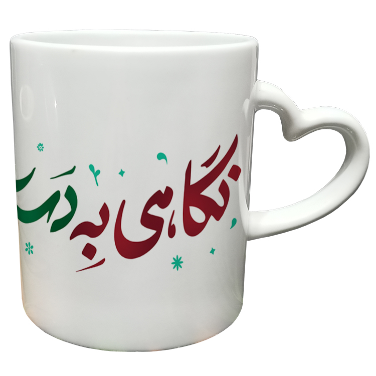 ماگ مدل دسته قلبی طرح روز مادر کد 34