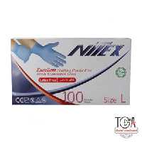 دستکش نیتریل Nitex سایز L بسته 100 عددی