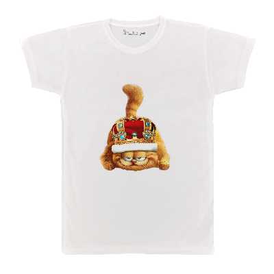 تی شرت آستین کوتاه بچگانه پرمانه طرح گارفیلد کد pmt.7687