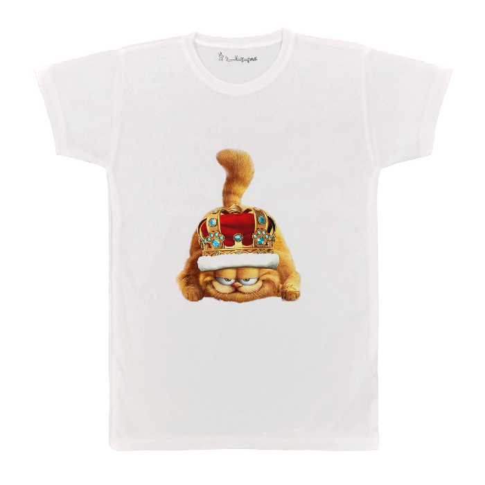 تی شرت آستین کوتاه بچگانه پرمانه طرح گارفیلد کد pmt.7687