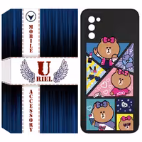 کاور یوریل مدل KSH کد 13 طرح Brown مناسب برای گوشی موبایل سامسونگ Galaxy A02S