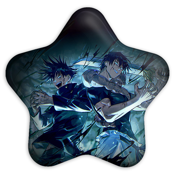 پیکسل خندالو طرح توجی و مگومی انیمه جوجوتسو کایزن مدل ستاره ای کد 11111