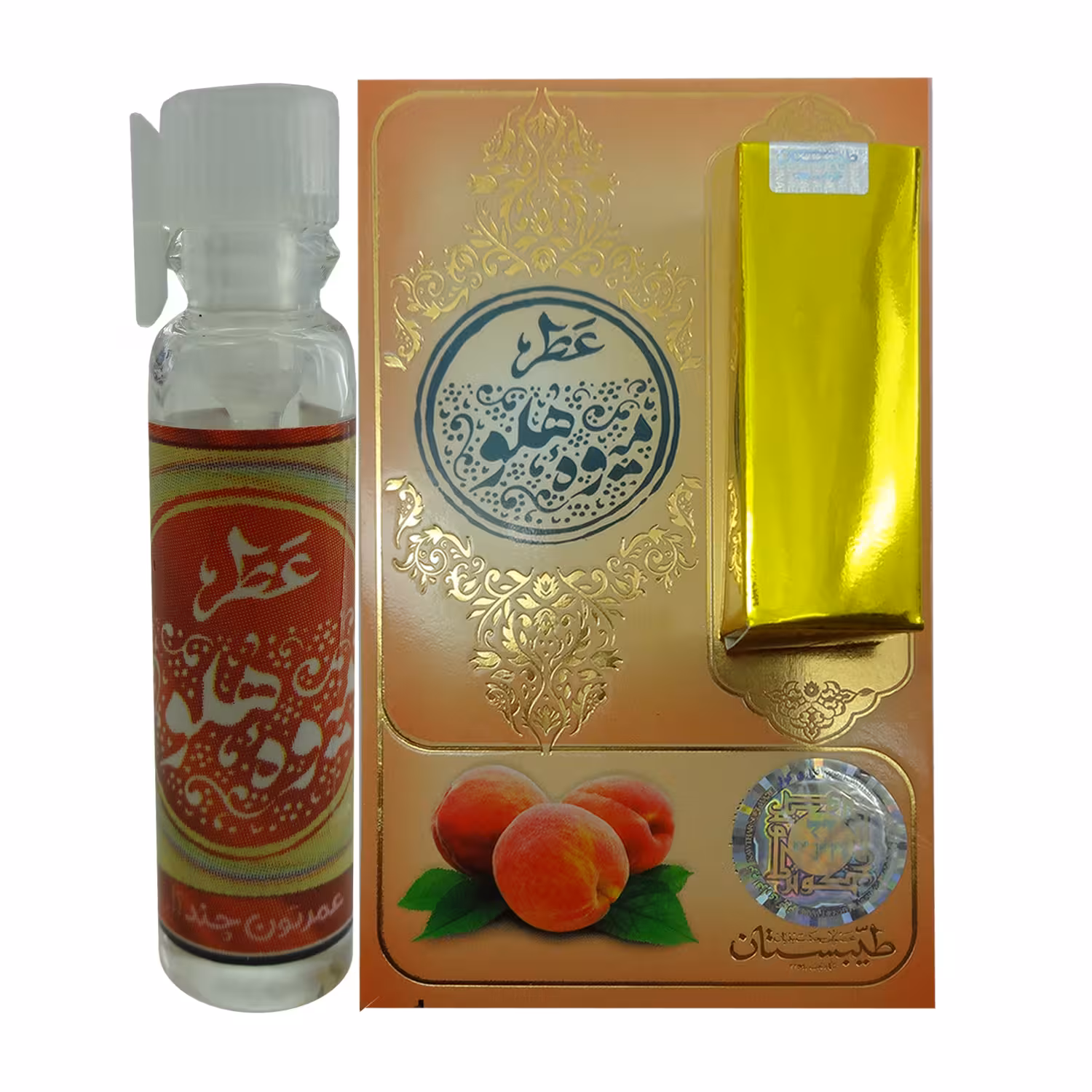 عطر جیبی طیبستان مدل میوه هلو حجم 1 میلی لیتر