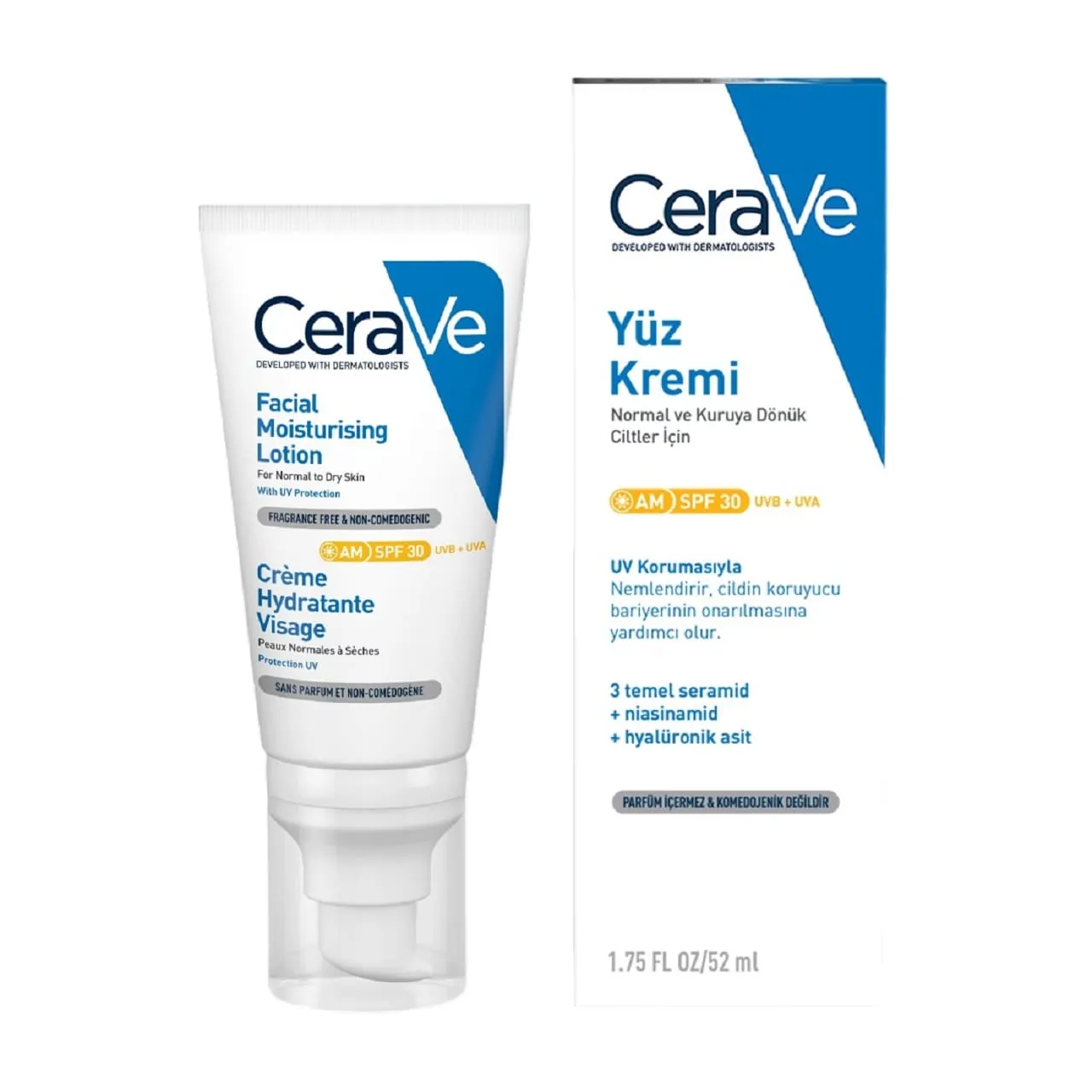 ضدآفتاب spf30 سراوی با حجم 52 میلی لیتر