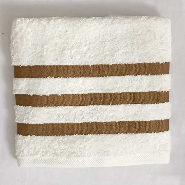 حوله دستی بهباف آذر مدل رنگین کمان سایز 40 در 78 کد 09