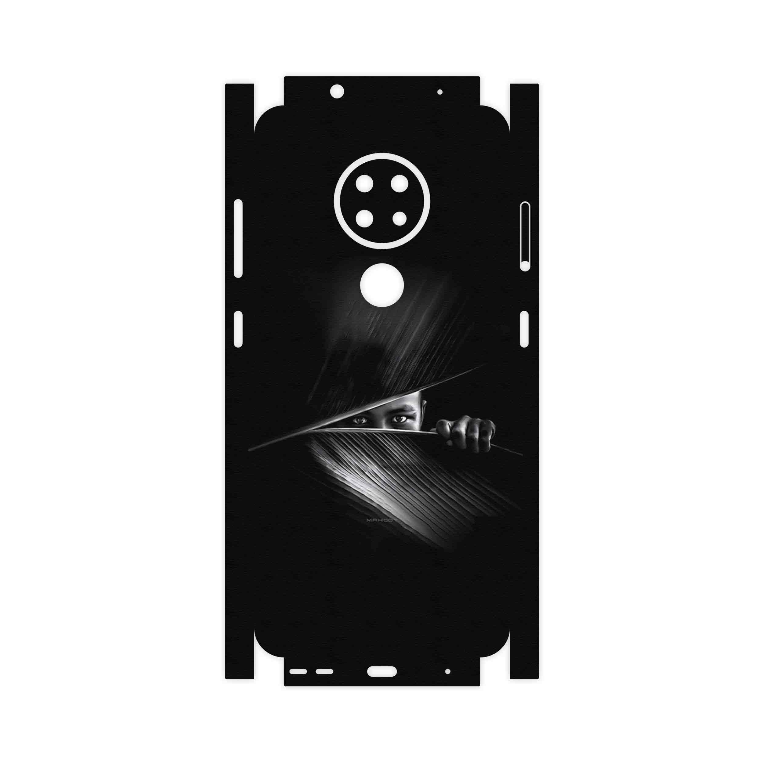 برچسب پوششی ماهوت مدل Black Portrait-FullSkin مناسب برای گوشی موبایل نوکیا 7.2