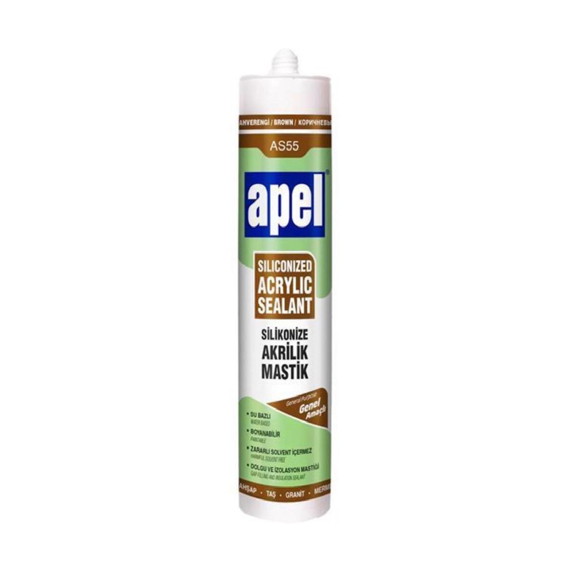 درزگیر  قهوه ای چوب اپل مدل AP212 حجم 330 میلی لیتر