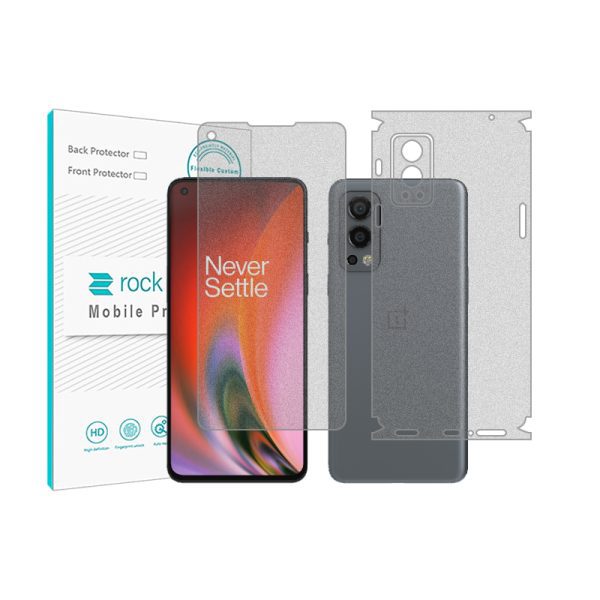 گلس صفحه نمایش و پشت گوشی وان پلاس Nord 2 5G مدل نانو هیدروژل مات برند راک اسپیس کدss