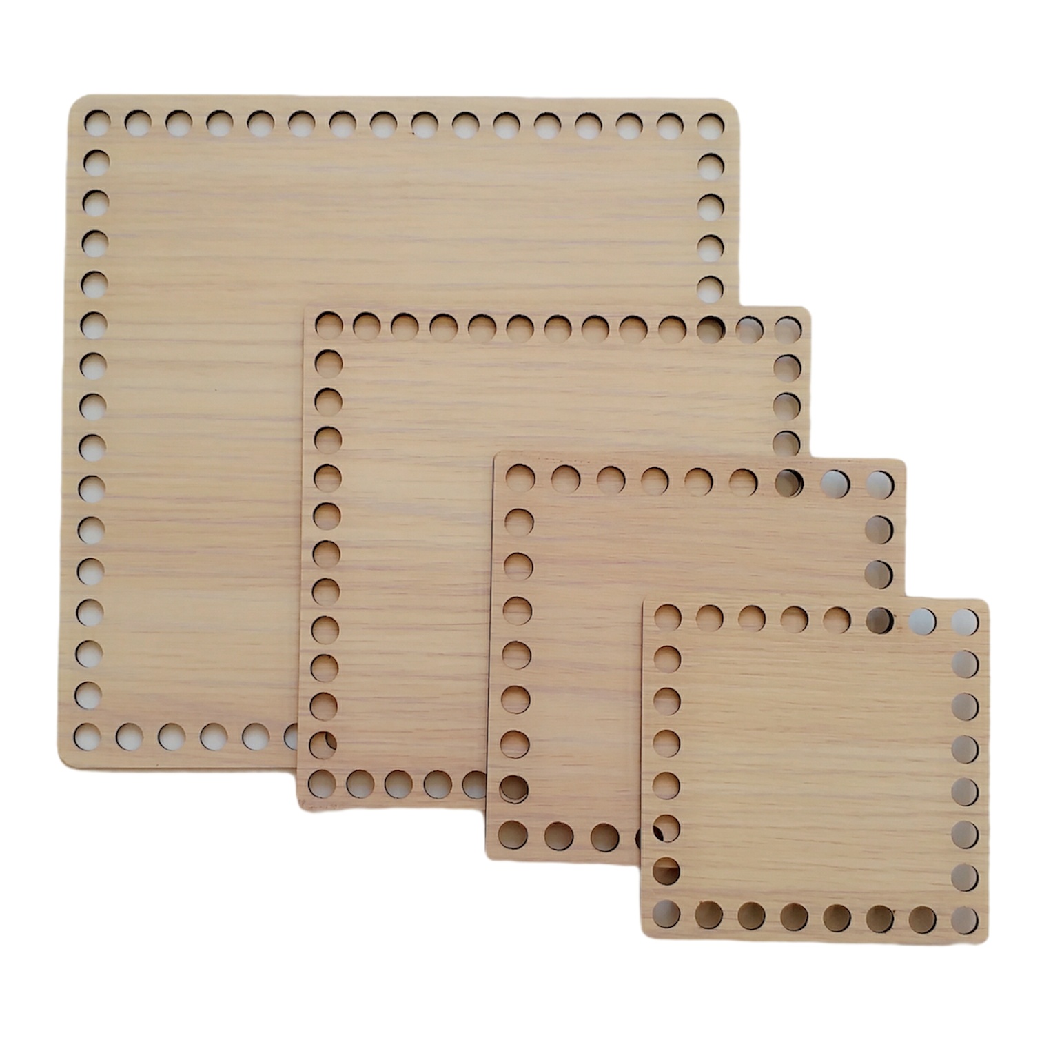 کفی تریکو بافی مدل مربع  مجموعه 4 عددی