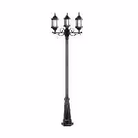 چراغ حیاطی ایستاده سه شاخه با طول 2.6 متر شفق مدل سورنا کد 2923