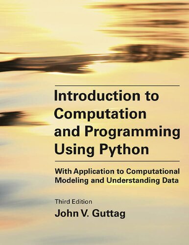خرید و دانلود نسخه کامل کتاب Introduction to Computation and Programming Using Python