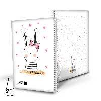 دفتر 100 برگ ایمان سری حیوانات طرح خرگوش کیوت