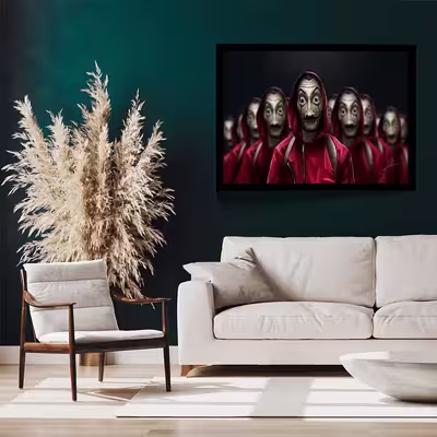 تابلو مدل money heist netflix کد F-10010