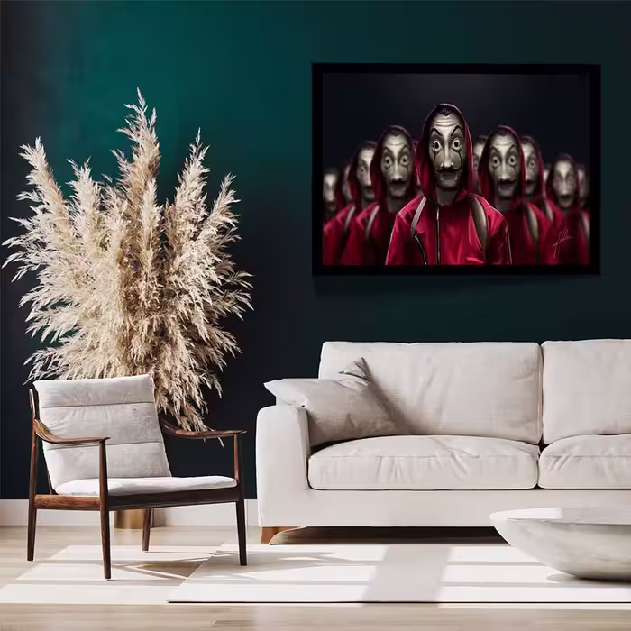 تابلو مدل money heist netflix کد F-10010