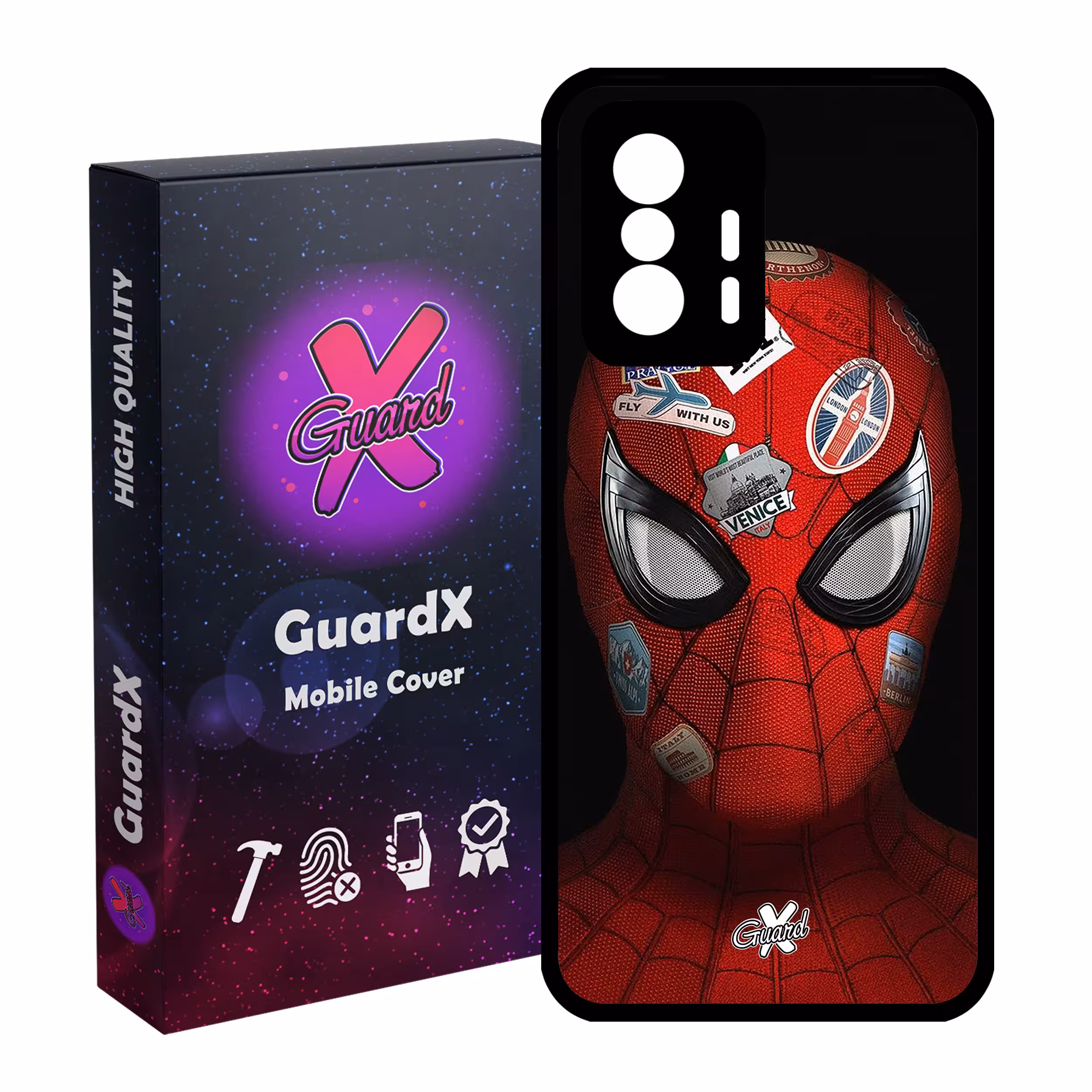 کاور گارد ایکس طرح Spider Man مدل Glass10033 مناسب برای گوشی موبایل شیائومی 11T Pro / 11T