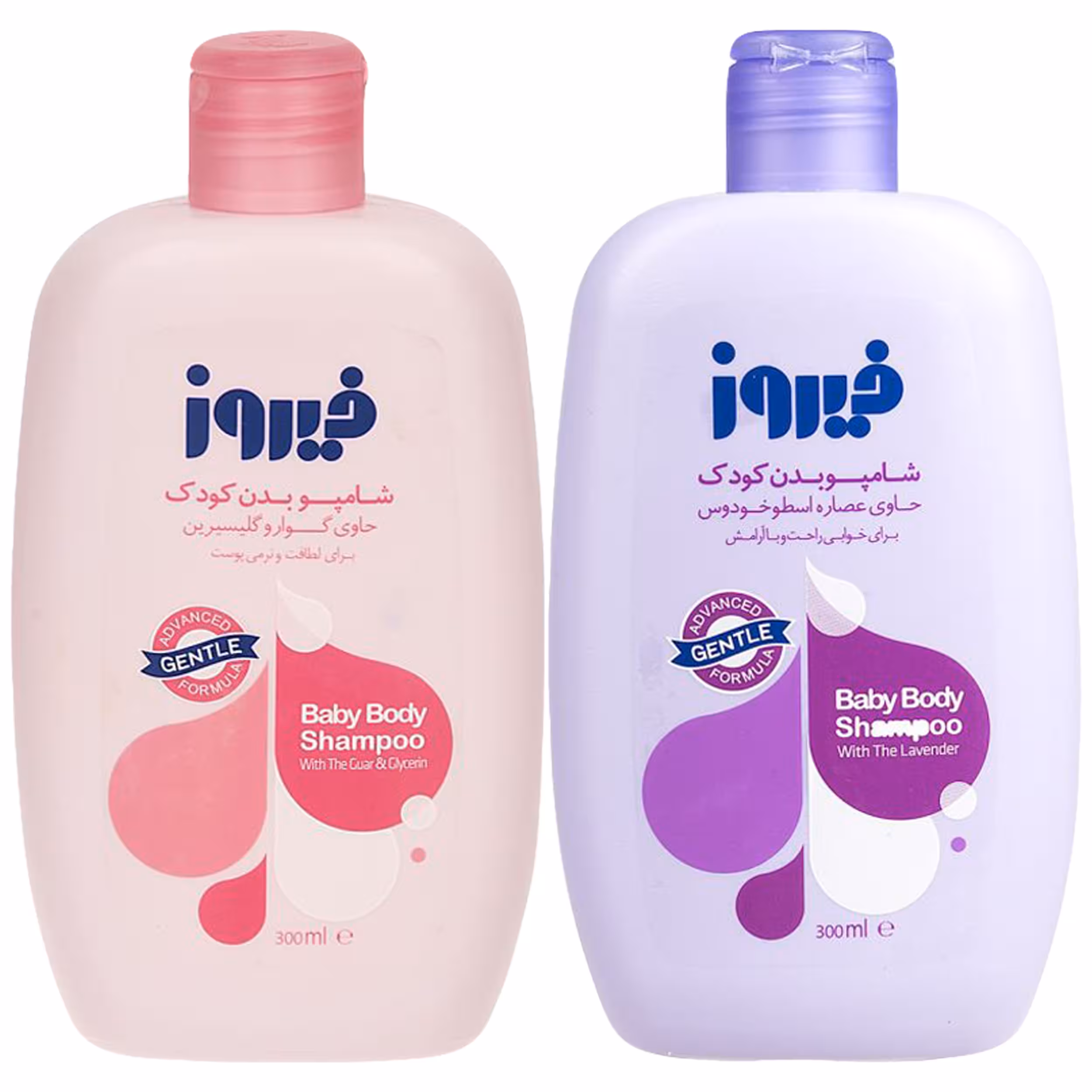 شامپو بدن بچه فیروز مدل A19 حجم 300 میلی لیتر مجموعه 2 عددی
