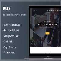 دانلود قالب چندمنظوره بوت استرپ Tulsy