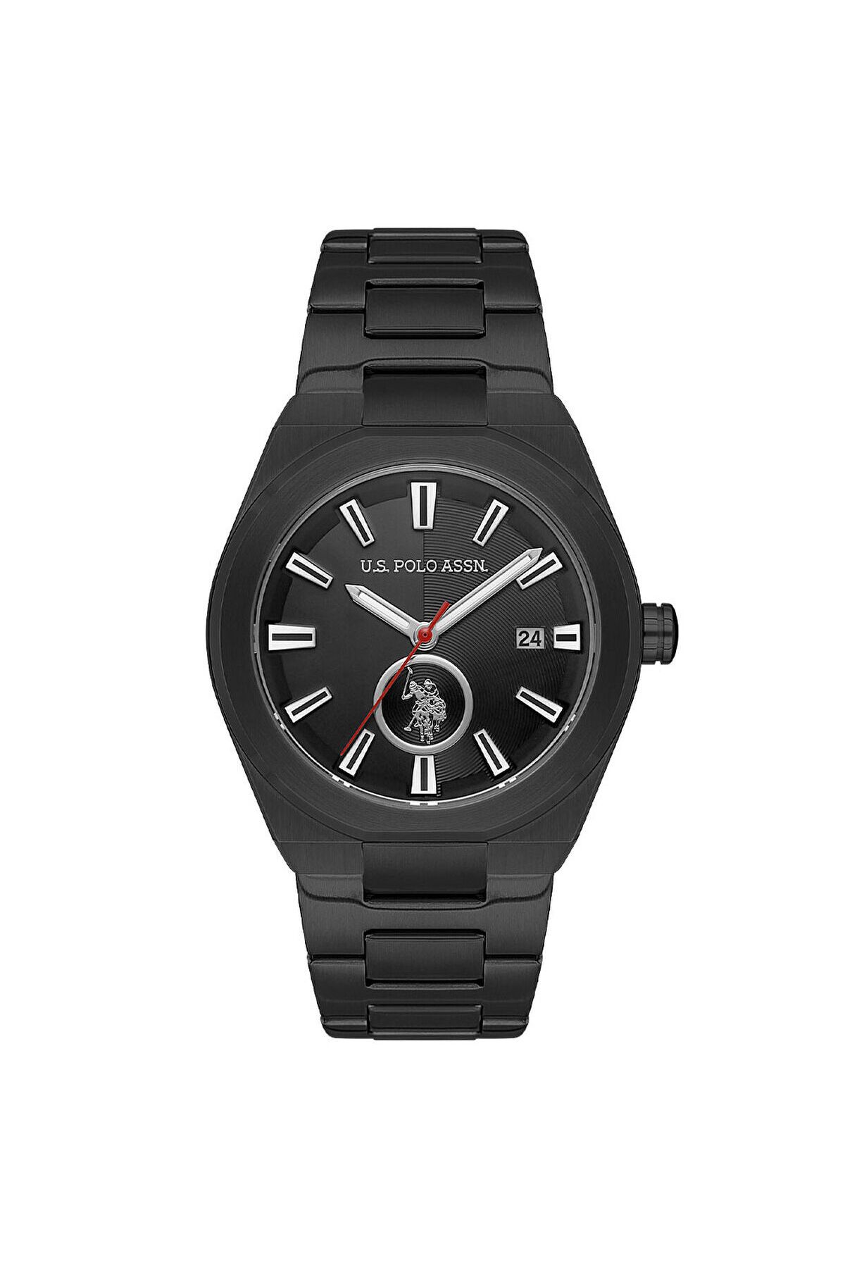 ساعت مشکی مردانه سیاه USPA1062 03 ایالات متحده چوگان Assn تماشا US Polo Assn