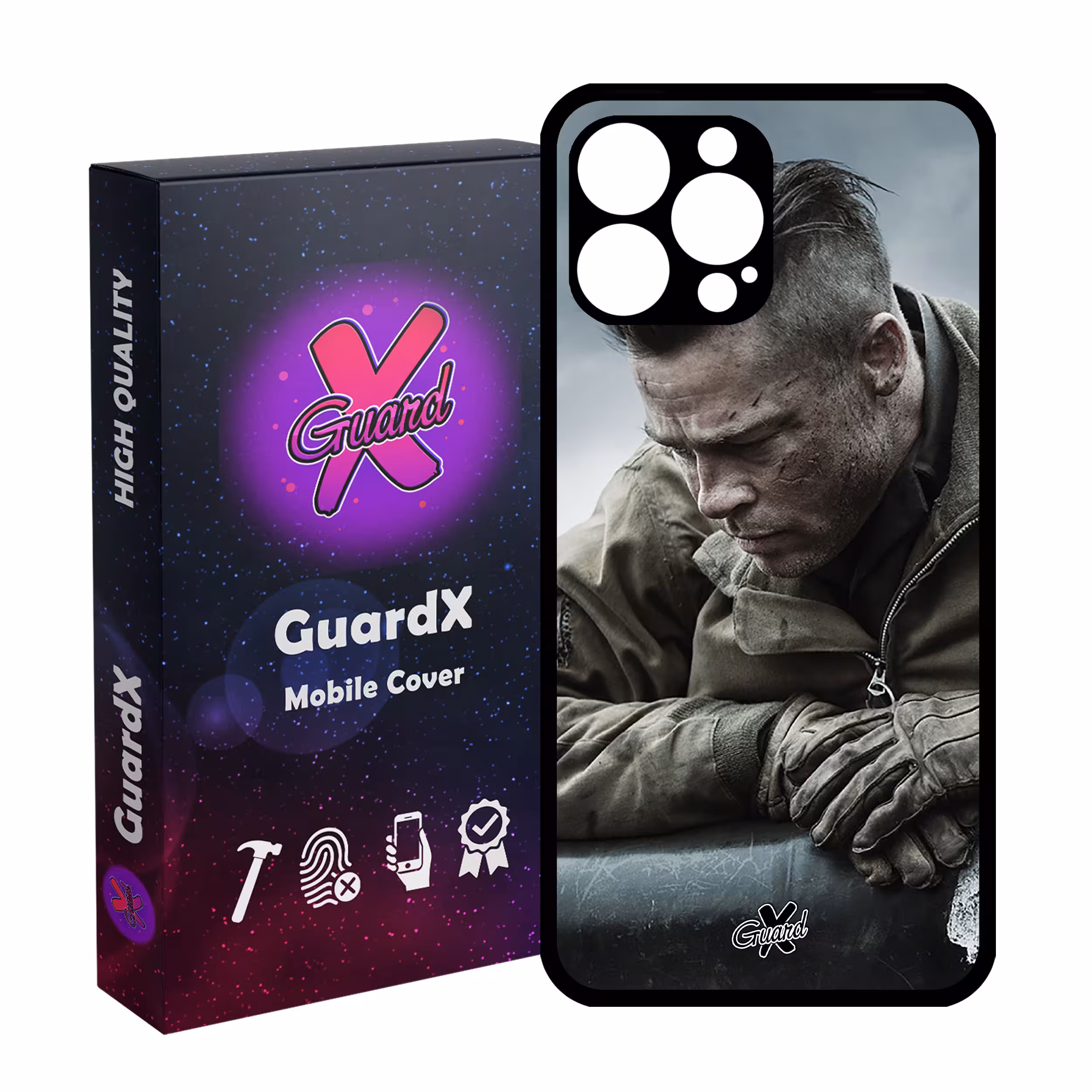 کاور گارد ایکس طرح Brad Pitt مدل Glass10134 مناسب برای گوشی موبایل اپل iPhone 13 Pro Max