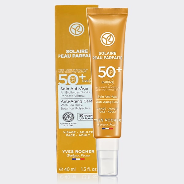 کرم ضد آفتاب ضد چروک ایوروشه مدل Yves Rocher Anti-Aging Care SPF50