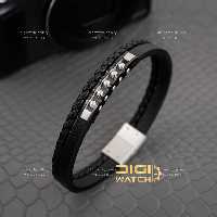 دستبند چرمی 2 دور برند Rolex