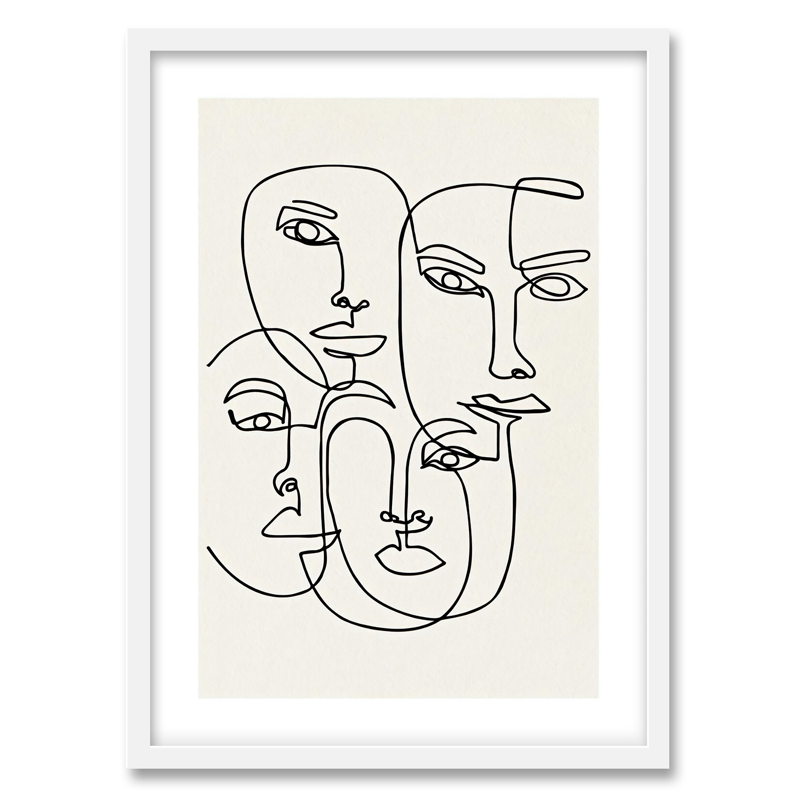 تابلو فورنیمو مدل پرتره لاین ارت مدرن کد 089W